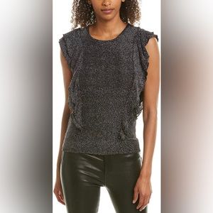 BB Dakota Ruffle and Bustle Shimmer Top